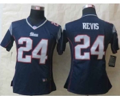 nike women nfl jerseys new england patriots #24 revis blue[nike]