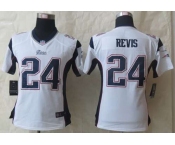 nike women nfl jerseys new england patriots #24 revis white[nike]