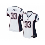 nike women nfl jerseys new england patriots #33 dion lewis white[nike]