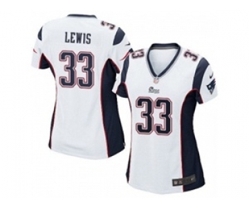 nike women nfl jerseys new england patriots #33 dion lewis white[nike]