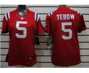 nike women nfl jerseys new england patriots #5 tebow red[nike limited]