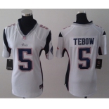 nike women nfl jerseys new england patriots #5 tebow white[nike]