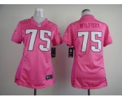 nike women nfl jerseys new england patriots #75 vince wilfork pink[2012 nike love]