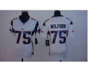 nike women nfl jerseys new england patriots #75 wilfork white[nike]