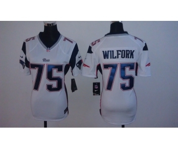 nike women nfl jerseys new england patriots #75 wilfork white[nike]