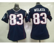 nike women nfl jerseys new england patriots #83 welker blue[nike]