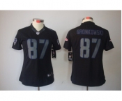 nike women nfl jerseys new england patriots #87 gronkowski black[nike impact limited]