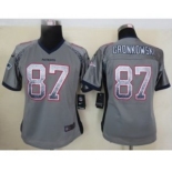 nike women nfl jerseys new england patriots #87 gronkowski grey[Elite drift fashion]