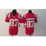 nike women nfl jerseys new england patriots #87 gronkowski red[nike]