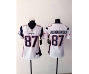 nike women nfl jerseys new england patriots #87 gronkowski white[2015 new nike]