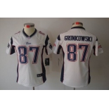 nike women nfl jerseys new england patriots #87 gronkowski white[nike limited]