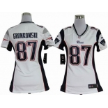 nike women nfl jerseys new england patriots #87 gronkowski white[nike]