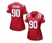 nike women nfl jerseys new england patriots #90 malcom brown red[nike]