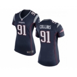 nike women nfl jerseys new england patriots #91 jamie collins blue[nike]