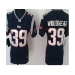 nike women nfl jerseys new england patriots#39 woodhead dk.blue[nike]