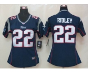 nike womens nfl jerseys new england patriots #22 stevan ridley blue[nike]