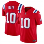 Youth New England Patriots #10 Drake Maye Red 2024 Draft F.U.S.E. Vapor Limited Football Stitched Jersey