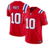 Youth New England Patriots #10 Drake Maye Red 2024 Draft F.U.S.E. Vapor Limited Football Stitched Jersey