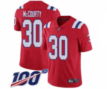 Youth New England Patriots #30 Jason McCourty Red Alternate Vapor Untouchable Limited Player 100th Season Football Jersey