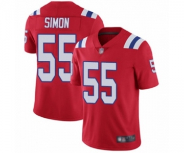 Youth New England Patriots #55 John Simon Red Alternate Vapor Untouchable Limited Player Football Jersey