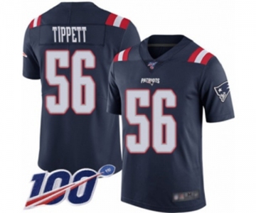 Youth New England Patriots #56 Andre Tippett Limited Navy Blue Rush Vapor Untouchable 100th Season Football Jersey