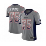 Youth New England Patriots #75 Ted Karras Limited Gray Rush Drift Fashion Football Jersey