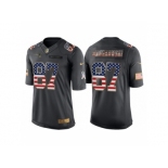 Youth New England Patriots #87 Rob Gronkowski Anthracite Salute to Service USA Flag Fashion Jersey