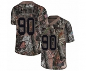 Youth New England Patriots #90 Shilique Calhoun Limited Camo Rush Realtree Football Jersey