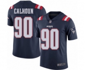 Youth New England Patriots #90 Shilique Calhoun Limited Navy Blue Rush Vapor Untouchable Football Jersey