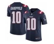 Youth Nike New England Patriots #10 Jimmy Garoppolo Limited Navy Blue Rush NFL Jersey