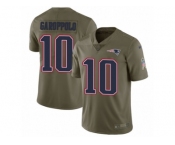 Youth Nike New England Patriots #10 Jimmy Garoppolo Limited Olive 2017 Salute to Service NFL Jersey