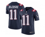 Youth Nike New England Patriots #11 Drew Bledsoe Limited Navy Blue Rush NFL Jersey