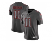 Youth Nike New England Patriots #11 Julian Edelman Gray Static NFL Vapor Untouchable Limited Jersey