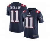 Youth Nike New England Patriots #11 Julian Edelman Limited Navy Blue Rush NFL Jersey