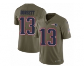 Youth Nike New England Patriots #13 Phillip Dorsett Limited Olive 2017 Salute to Service NFL Jersey