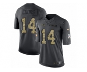 Youth Nike New England Patriots #14 Brandin Cooks Limited Black 2016 Salute to Service NFL Jersey