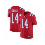 Youth Nike New England Patriots #14 Brandin Cooks Vapor Untouchable Limited Red Alternate NFL Jersey