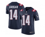 Youth Nike New England Patriots #14 Steve Grogan Limited Navy Blue Rush NFL Jersey