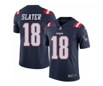 Youth Nike New England Patriots #18 Matthew Slater Limited Navy Blue Rush NFL Jersey