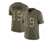 Youth Nike New England Patriots #19 Malcolm Mitchell Limited Olive Camo 2017 Salute to Service NFL Jersey