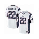 Youth Nike New England Patriots #22 Justin Coleman Limited White NFL Jersey