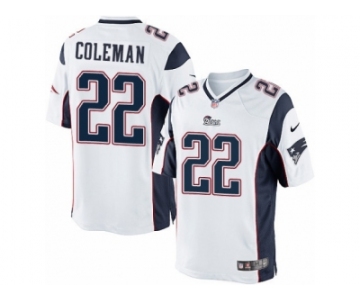 Youth Nike New England Patriots #22 Justin Coleman Limited White NFL Jersey