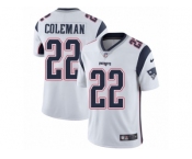 Youth Nike New England Patriots #22 Justin Coleman Vapor Untouchable Limited White NFL Jersey