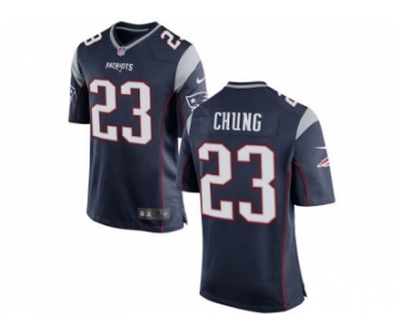 Youth Nike New England Patriots #23 Patrick Chung Navy Blue Team Color Stitched NFL New Jersey