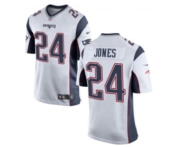 Youth Nike New England Patriots #24 Cyrus Jones White NFL Jersey