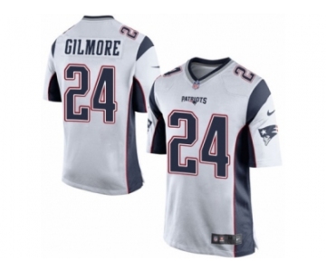 Youth Nike New England Patriots #24 Stephon Gilmore Game White NFL Jersey