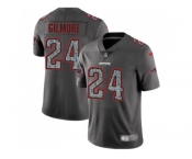 Youth Nike New England Patriots #24 Stephon Gilmore Gray Static NFL Vapor Untouchable Limited Jersey