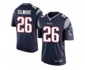 Youth Nike New England Patriots #26 Stephon Gilmore Elite Navy Blue Team Color NFL Jersey