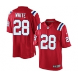 Youth Nike New England Patriots #28 James White Red Alternate NFL Jersey