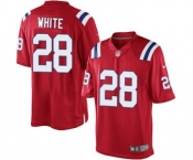 Youth Nike New England Patriots #28 James White Red Alternate NFL Jersey